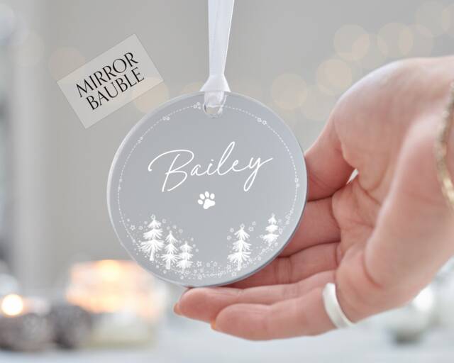 Personalised Pet Hanging Tree Decoration, Custom Dog Cat Christmas Ornament, Bauble Gift For Dog, Keepsake - image 1