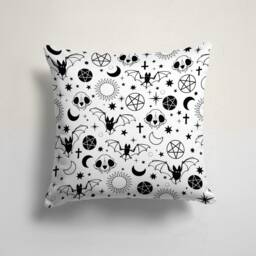 Trick Or Treat Pillow Cover/Carved Orange Pumpkin Cushion Cover/Happy Halloween Case/Spider With Witch Hat Throw Case - thumbnail 4