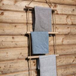 Ladder Shelf/Towel Rack/Towel Rail/Blanket Ladder/Towel Holder/Rustic Shelf - thumbnail 3