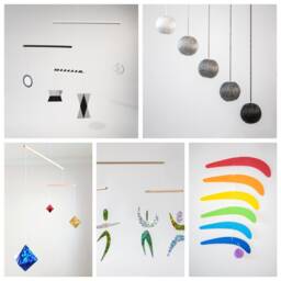 Montessori Mobile Set Of 5 - Munari, Gobbi, Dancers & Rainbow For Newborn Visual Development Nursery Decor - thumbnail 1