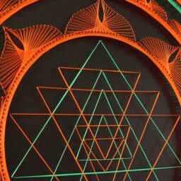 Sri Yantra String Art Sacred Geometry Meditation Wall Art Home Decor D??cor Mandala Zen 3D New Age Spiritual Gift, Yoga - thumbnail 3