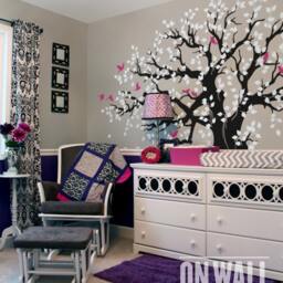 Large Family Tree Wall Decal, Nursery Decals, Mural, Vinyl Wall Sticker - Mm033 - thumbnail 2