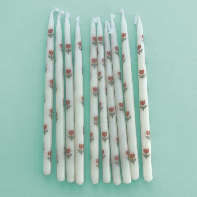 Tulip Tapered Candles - x10