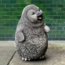 Concrete Penguin Garden Ornament Realistic Stone Statue Outdoor Bird Sculpture Handmade Animal Decor Cement Art Lover Gift - thumbnail 3
