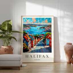 Halifax Canada Travel Poster Nova Scotia Wall Art - thumbnail 2