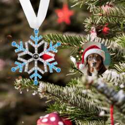 Custom Projection Photo Ornament Personalized Christmas Baubles Decor Gift For Her - thumbnail 2