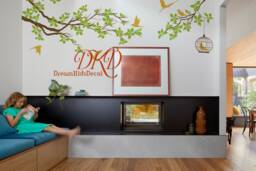 Tree Wall Decal Sticker-Corner Tree Branch Over Bed With Birds Nursery Wall Decal Art - thumbnail 1