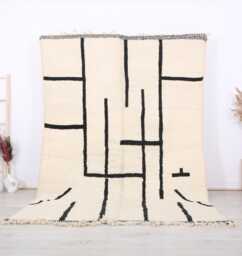 Custom Moroccan Rug, Wool Rug, Berber Beni Morrocan Authentic Beni Ouarain Rug - thumbnail 1
