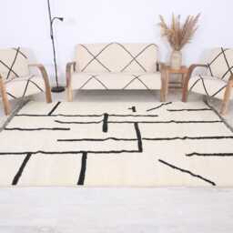 Custom Moroccan Rug, Wool Rug, Berber Beni Morrocan Authentic Beni Ouarain Rug - thumbnail 4
