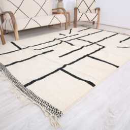 Custom Moroccan Rug, Wool Rug, Berber Beni Morrocan Authentic Beni Ouarain Rug - thumbnail 3