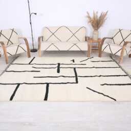 Custom Moroccan Rug, Wool Rug, Berber Beni Morrocan Authentic Beni Ouarain Rug - thumbnail 2