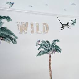 Wild Sign - Nursery Decor Name Safari Wall Art Personalised Jungle Themed - thumbnail 3