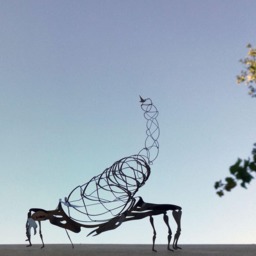 Stainless Steel Scorpion Sculpture Modern Metal Wire Art - Set Of 2 - thumbnail 3