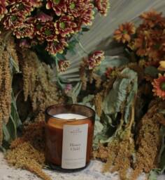 Flower Child Candle Jasmine, Rose, & Patchouli Scented Soy Candle