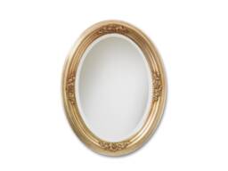 Oval Classic Wall Mirror 19Th Century's Style Made in Italy - Baroque Antique Silver Leaf Wall Bedroom Mirror Home Item #6280/4R - thumbnail 1