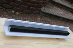 White Floating Soundbar Shelf - Sound Bar Stand Wall Made To Order Omoibox Visionary Creations - thumbnail 1