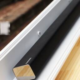 White Floating Soundbar Shelf - Sound Bar Stand Wall Made To Order Omoibox Visionary Creations - thumbnail 3