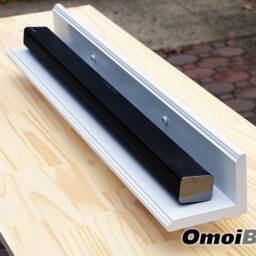 White Floating Soundbar Shelf - Sound Bar Stand Wall Made To Order Omoibox Visionary Creations - thumbnail 2