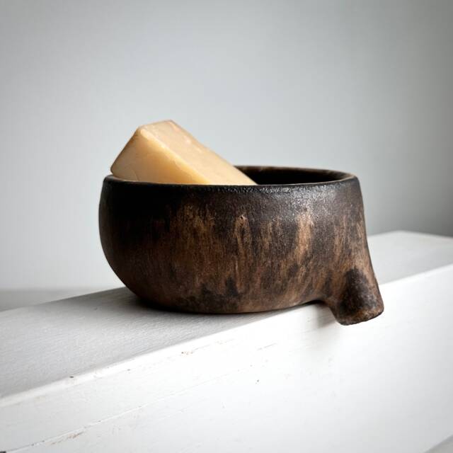 Made To Order Brown Rustic Soapdish With Strainer For Bathroom Sink, Ceramic, Pottery, Handmade, Soap Dish, Sponge Tray, Spongedish - image 1
