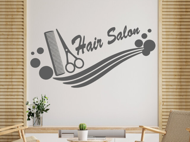 Hair Salon Wall Decal Barber Shop Decor, Stylist Sticker 2843 - image 1