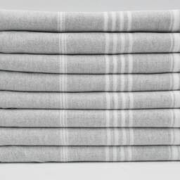 "Turkish Towel, Light Gray Towel, Hammam Towel, Sauna Towel, Turkish Bath Towel, Striped Towel, Pool Towel, 36""x67" - thumbnail 2