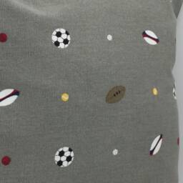 Sport Balls, Small Square Cushion With Hollow Fibre Inner Pad, Double Sided, Home Decor - thumbnail 3