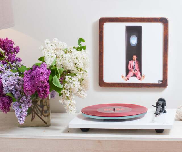 Brahms/Natural Wood Frame, Vinyl Display , Lp Record Holder, Frame Album, Walls Frame - image 1