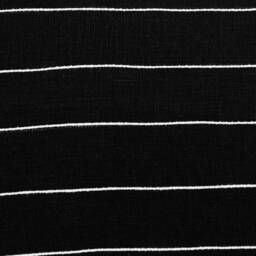 60% Off Sample Sale - Size 16x16Inches, Black & White Stripe Linen Pillow Cover, Striped Cushions Covers With Boho Tassel - thumbnail 3