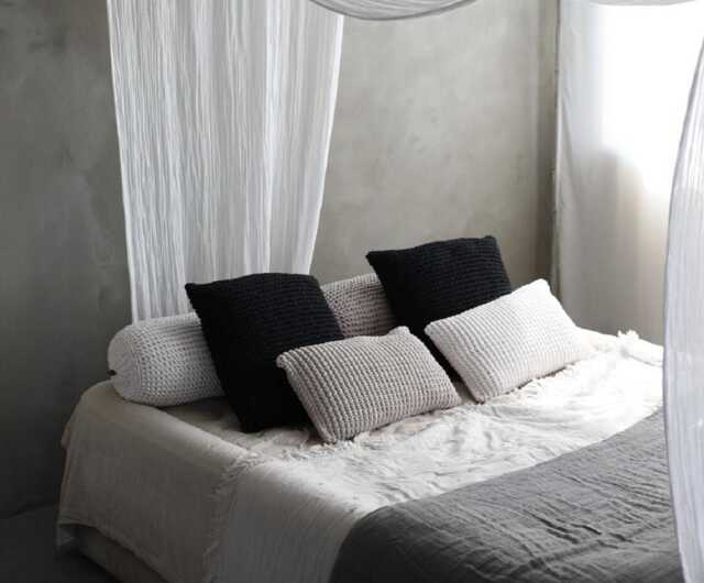 Chunky Knit Cushion Eco Cotton Blend, Home Decor - 45x45cm - image 1