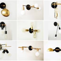 Double Brass Swivel Wall Sconce Fixture Modern Mid Century Light Adjustable Lighting Entry Lamp Bedside - thumbnail 4