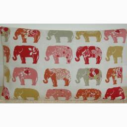 "10x16 Tempur Travel Pillow Cover With Zip 40x26cm Cushion Case Elephant Red Grey Bolster Oblong Sham Pillowcase 16""x10"