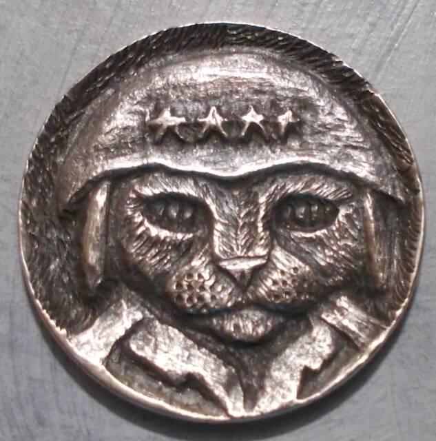 Deep Carved Hobo Nickel, General Kitty