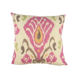 Zoffany - Annapurna Plum/Olive Relaxed Semi-Abstract Ikat Inspired Cushion Cover Handmade Throw Pillow Designer Home Decor - thumbnail 2