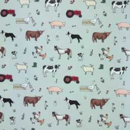 Custom Roman Blind - Emma Lawrence Farmyard Friends Eggshell , Made To Measure Window Treatment - thumbnail 3