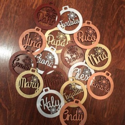 Christmas Ornaments, Decorations, Wood Tree Family Ornaments, Christmas Personalized, Gifts - thumbnail 3