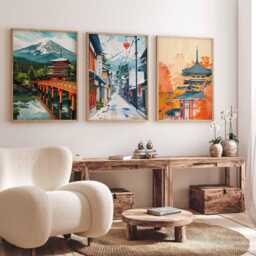 Set Of 3 Sendai Posters, Japan Prints, Tohoku Region Wall Art Set, Japanese City Travel Asia Decor - thumbnail 3