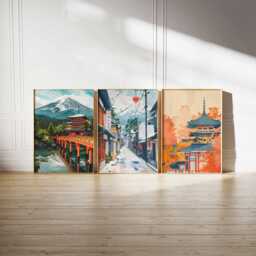 Set Of 3 Sendai Posters, Japan Prints, Tohoku Region Wall Art Set, Japanese City Travel Asia Decor - thumbnail 2