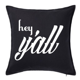 Hey Y'all 18 Or 20 Inch Custom Southern Pillow Cover - thumbnail 4