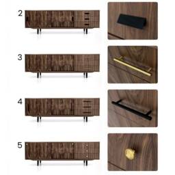 Mid-Century Sideboard, Dresser, Commode, Credenza Made Of Walnut Vaneer - Livlo Os03 - thumbnail 3