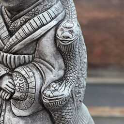 Handmade Concrete Geisha Statue Stone Chinese Woman Figure Outdoor Lady Sculpture Cement Ornament Zen Garden Decor Lover Gift - thumbnail 4