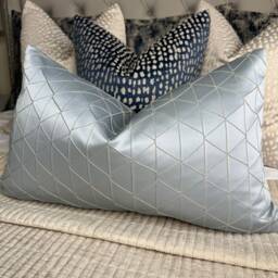 "Geometric Design Cushion Cover, Pillow Cover 12"" X 20" - thumbnail 1
