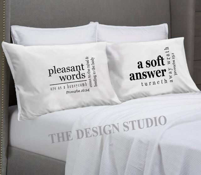 Scripture Pillowcase With Healing Words Of Wisdom - image 1