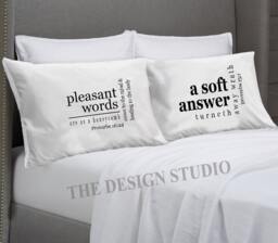 Scripture Pillowcase With Healing Words Of Wisdom