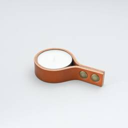 Leather Tealight Candle Holder - thumbnail 2