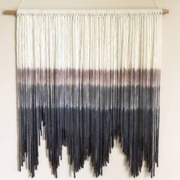 Large Fibre Art Wall Hanging Hand-Dyed Boho Tapestry - thumbnail 3