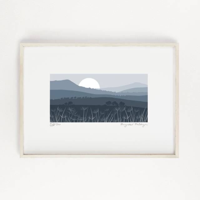 Mwynder Maldwyn Print, Montgomery Welsh Powys, Bannau Brycheiniog, Gifts, Art, Wales Travel - image 1