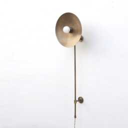Plug-In Wall Sconce, Brass Sconce Light, Light E-26, No.0495 - thumbnail 2
