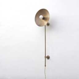 Plug-In Wall Sconce, Brass Sconce Light, Light E-26, No.0495 - thumbnail 3