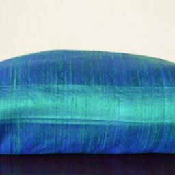 Rich Teal/Peacock Green Dupioni Pure Silk Decorative Cushion Cover, 12x16, 12x20, 14x20, 14x24, 16x16, 18x18, 20x20, 22x22, 24x24 & 26x26 - thumbnail 3