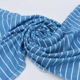 "Blue Towel, Striped Towel, Bohemian Towel, Hammam Peshtemal, Turkish Towel, 37""x70" - thumbnail 4